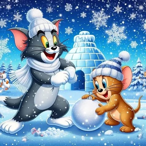 Tom And Jerry Pictures, Tom And Jerry Wallpapers, Tom Et Jerry, Brothers Art, Disney Toms, Walt Disney Characters, Tom And Jerry Cartoon, Tom Y Jerry, Games For Fun