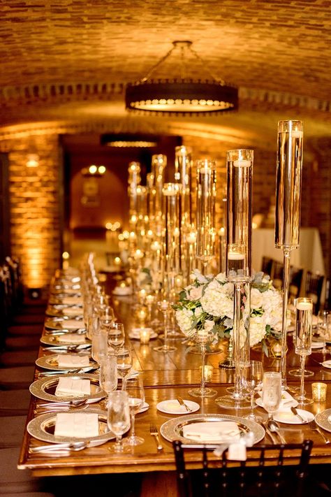 Romantic and Intimate wedding in the wine cellar. Perfect for small parties! Wine Cellar Wedding Reception, Wine Cellar Wedding, Cellar Wedding, Party Wedding Reception, Cocktail Party Decor, Biltmore Wedding, Bella Collina, Dinner Party Decorations, Thanksgiving Dinner Table