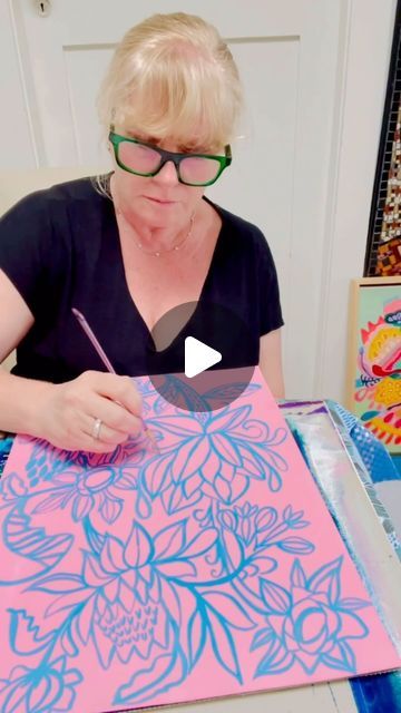 Kirsten Katz | Artist & Surface Designer on Instagram: "Working on a painting for my 100 Days of Painting. Nothing planed not even the colours just working intuitively and enjoying the process 
.
.
.
.
.
#kirstenkatzart #the100dayproject 
#paintingprocess #workinprogress #paintingflowers #artist #designer #surfacepatterndesign #modernbotanicals #behindthescenes #showyourwork #dowhatyoulove #paintingoftheday #paintingsdaily #acrylicpaintings #paintingonpaper #createexplore #creativeprocess
#100dayproject" Intuitive Artists, Painting Process, 100th Day, 100 Days, Floral Botanical, Surface Pattern Design, Creative Process, The Process, Surface Design