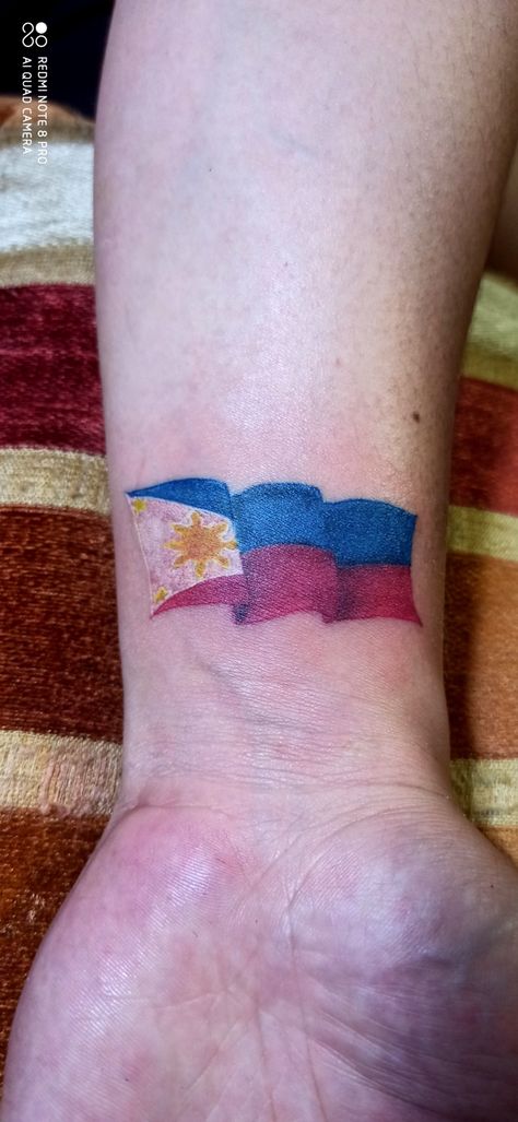 Minimal Tattoo Philippine Flag Tattoo, Timeless Tattoo, Flag Tattoo, American Tattoos, Tattoos Ideas, Minimal Tattoo, Philippines, Tattoo Ideas, Flag