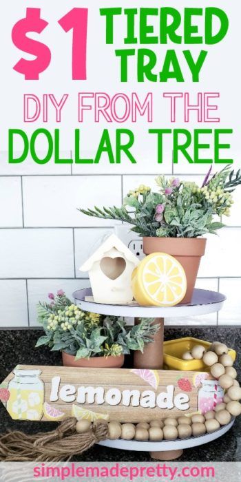 Tea Tiered Tray, Make A Tiered Tray, Diy Wedding Cake Stand, Tiered Tray Ideas, Tiered Serving Tray, Tier Serving Tray, Farmhouse Diy Projects, Dollar Tree Hacks, Diy Wedding Cake