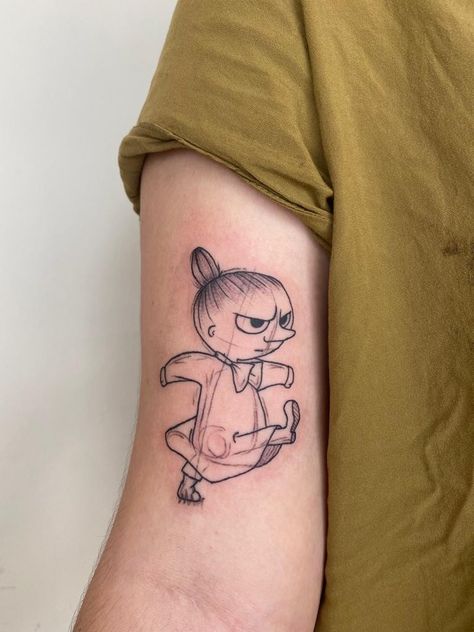 Little My Tattoo, Moomin Tattoo Ideas, Moomin Tattoo, Little My Moomin, Realistic Owl Tattoo, My Tattoo, Owl Tattoo, Old School Tattoo, Piercing Tattoo