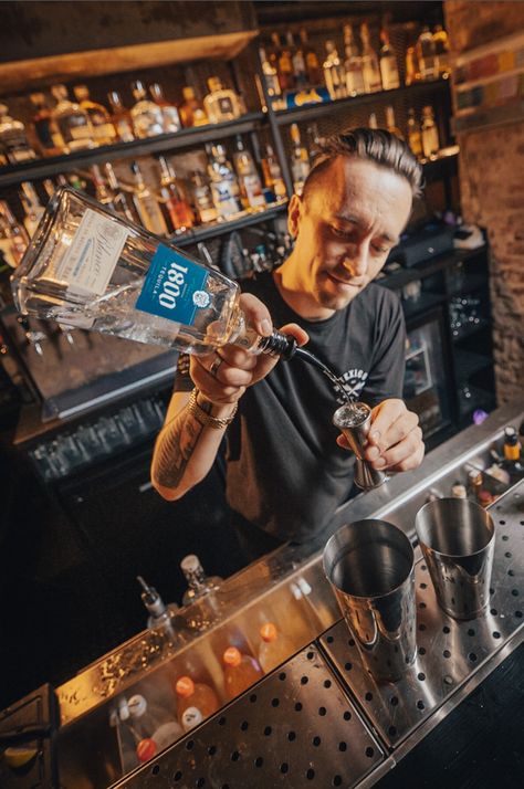 Bartender photoshoot - Texico Bar Tender Photography, Bartender Reference, Bar Photography Ideas, Pub Photoshoot, Bartender Photoshoot, Bar Photoshoot Ideas, Bartender Photography, Restaurant Photoshoot Ideas, Fisheye Lens Photography