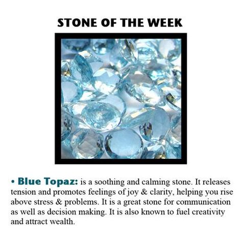 Stone: BLUE TOPAZ Blue Topaz Healing Properties, Blue Topaz Properties, Blue Topaz Benefits, Blue Topaz Crystal Meaning, London Blue Topaz Meaning, Blue Topaz Meaning, Topaz Meaning, Blue Topaz Crystal, Blue Topaz Rings