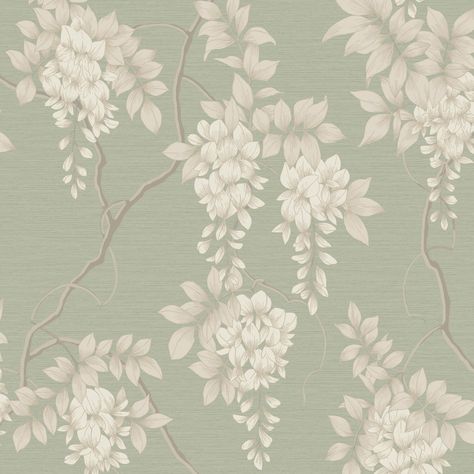 Sage Green Wallpaper Accent Wall, Sage Freen Wallpaper, Sage Peel And Stick Wallpaper, Sage Green Wallpaper Bedroom, Sage Green And Cream Wallpaper, Sage And White Wallpaper, Sage Green Wall Color, Sage Green Floral Wallpaper, Green Bedroom Wallpaper