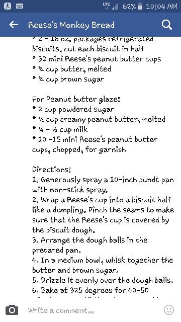 Reese’s Monkey Bread, Peanut Butter Cup Monkey Bread, Reese Cup, Monkey Breads, Baking Stuff, Reeses Cups, Reeses Peanut Butter Cups, Reeses Peanut Butter, Monkey Bread