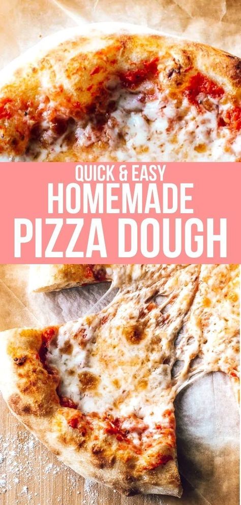 Pizza Dough Instant Yeast, Best Homemade Pizza Recipe, Homemade Pizza Crust Recipe, Pizza Dough Recipe Quick, Pizza Crust Recipe Easy, The Best Homemade Pizza, No Yeast Pizza Dough, Homemade Pizza Dough Easy, Best Pizza Dough Recipe