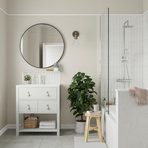 The most popular paint colours of the summer on Instagram revealed Dulux Light And Space, Dulux Timeless, Timeless Bathroom Design, Bronze Tiles, Most Popular Paint Colors, Topps Tiles, Timeless Bathroom, Dulux Paint, Popular Paint Colors