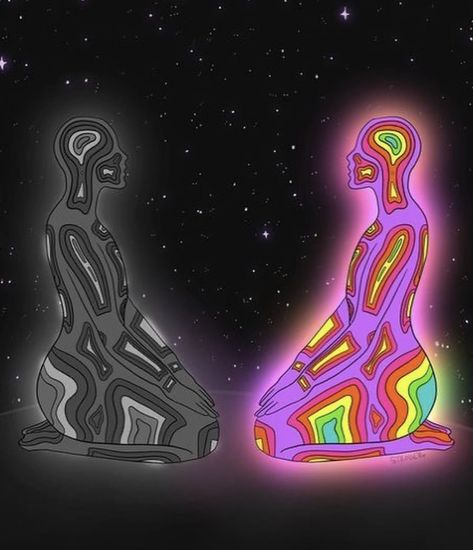 Soulmates Art, Spiritual Art Soul, Twin Flame Art, Spiritual Pictures, Soul Ties, Flame Art, Meaningful Drawings, Energy Art, Spiritual Artwork