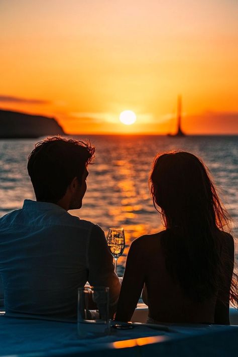 Set sail on a romantic sunset cruise around Santorini. Enjoy the stunning views, relax with a glass of wine, and create unforgettable memories with your partner. ⛵🌅🍷 #SantoriniSunset #RomanticSailing #GreeceGetaway Sunset Sailing, Santorini Sunset, Romantic Sunset, Sunset Cruise, A Glass Of Wine, Unforgettable Memories, Glass Of Wine, Santorini Greece, Set Sail