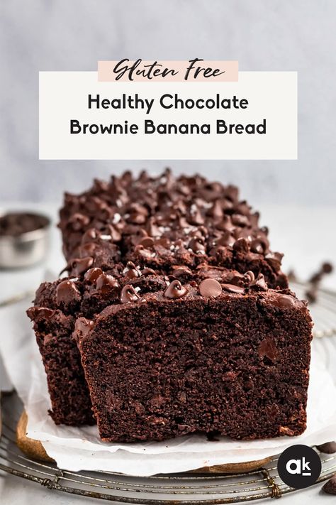 Paleo Chocolate Banana Bread, Almond Flour Chocolate Chip Banana Bread, Banana Bread Recipe Paleo, Gluten Free Banana Bread Chocolate Chips, Banana Almond Flour Brownies, Paleo Chocolate Banana Muffins, Healthy Gluten Free Banana Recipes, Banana Bread Recipe No Flour, Clean Eating Banana Bread