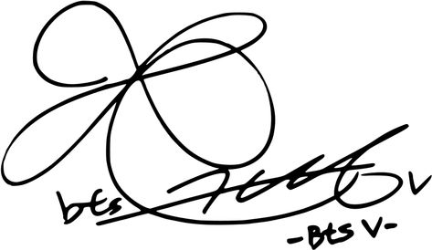 Korean Signature, V Signature, Bts Signatures, V Kim Taehyung, Signature Ideas, Steve Aoki, Cartoon Wallpaper Hd, Seokjin Bts, Blackpink And Bts