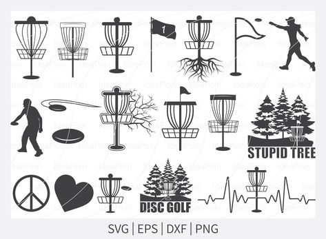 Disc Golf Humor, Golf Wedding Cake, Golf Silhouette, Golf Vector, Golf Tattoo, Golf Drawing, Golf Svg, Disc Golf Basket, Nautical Wedding Invitations