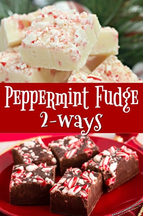 Peppermint Fudge is a perfect holiday candy recipe that everyone loves! Rich creamy fudge with that light peppermint flavor is a perfect Christmas fudge. #candycanefudge #christmasfudge #candycane #whitechocolatefudge #fudgerecipe #christmascandy Peppermint Fudge Easy, Classic Fudge Recipe, Chowmein Recipe, Chocolate Peppermint Fudge, Peppermint Fudge Recipe, Peppermint Bark Fudge, Fudge Christmas, Xmas Goodies, Holiday Candy Recipes