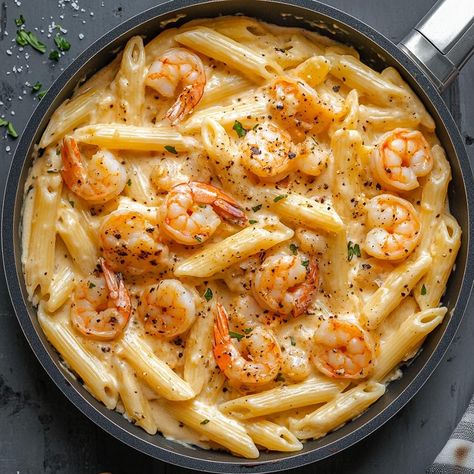 Marry Me Shrimp Pasta - Yeyfood.com: Recipes, cooking tips, and kitchen hacks for home cooks of all levels Mac N Cheese With Shrimp, Mac And Cheese With Shrimp Recipe, Marry Me Shrimp Pasta All Recipes, Shrimp And Bowtie Pasta Recipe, Pioneer Woman One Pan Garlic Butter Shrimp Penne, Cinnamon Bread Easy, Pumpkin Crisp, Penne Pasta Recipes, Bowtie Pasta