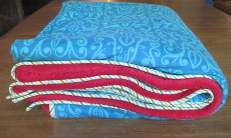 My finished blanket! Flannel Fleece Blanket, Fleece And Flannel Blanket Diy, Finish Fleece Blanket Edge, Fleece Blanket Ideas, Blanket Diy Fleece, Fleece Blanket Edging, Fleece Blanket Diy, Fleece Quilt, Fleece Projects