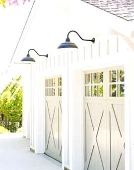 Garage Door, White House, Garage Doors, Garage, Doors, Farmhouse, Flowers, White