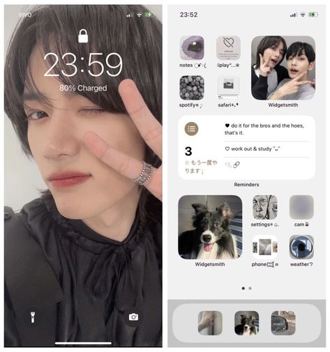 Beomgyu Iphone Layout, Beomgyu Phone Theme, Txt Homescreen Ideas, Soobin Homescreen Layout, Beomgyu Homescreen Layout, Beomgyu Phone Layout, Txt Themed Phone, Txt Ios Layout, Txt Iphone Layout