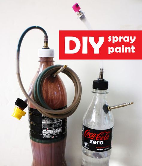 Diy Paint Sprayer, Diy Spray Paint, Spray Paint Cans, Diy Sprays, Air Brush Painting, Paint Sprayer, Homemade Tools, Air Brush, Spray Can