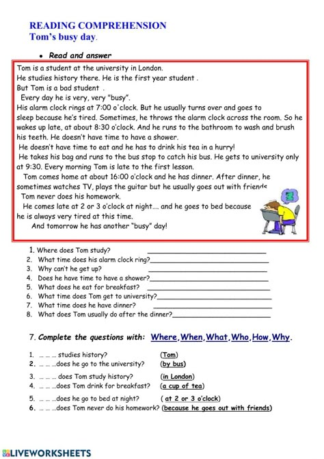 Reading comprehension online worksheet for Grade 5. You can do the exercises online or download the worksheet as pdf. Reading Grade 5 Worksheet, Grade 5 Lessons, Grade 5 English Comprehension Worksheets, English Grade 5 Worksheets, Comprehension For Grade 5 In English, Reading Comprehension Grade 2 Free, Comprehension Exercises For Grade 3, Grade 5 Worksheets English, Comprehension Grade 5 Worksheet