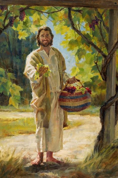 True Vine, Jesus Christ Painting, Images Of Christ, Pictures Of Christ, Pictures Of Jesus Christ, Jesus Painting, The Good Shepherd, Jesus Lives, Jesus Images