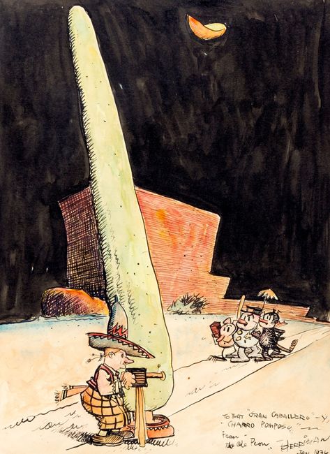 Attempted Bloggery: Krazy Kat Specialty Pieces Krazy Kat, Comic Art Fans, Best Comic Books, Comic Book Panels, Adventure Time Anime, Cartoon Icons, Comic Illustration, Amazing Adventures, Comic Books Art