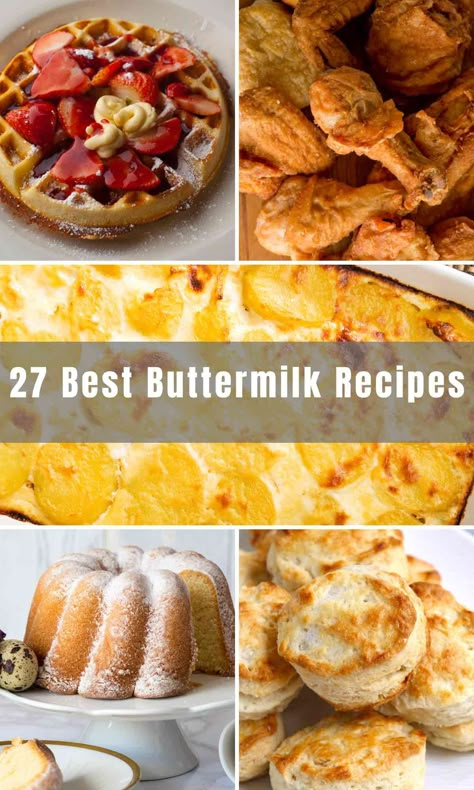 27 Easy Recipes Using Buttermilk (Fluffy Buttermilk Pancakes Recipe & More) What Can I Do With Buttermilk, Bread Made With Buttermilk, Recipes Using Buttermilk, Leftover Buttermilk, Buttermilk Recipe, Buttermilk Banana Bread, Nyc Kitchen, Blueberry Banana Bread, Homemade Doughnuts