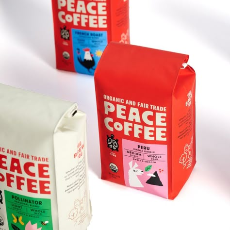 Packaging Box Design, Peace Coffee, Packaging Design Trends, Design Café, Box Creative, Food Branding, Graphic Design Packaging, Tea Packaging, Food Packaging Design