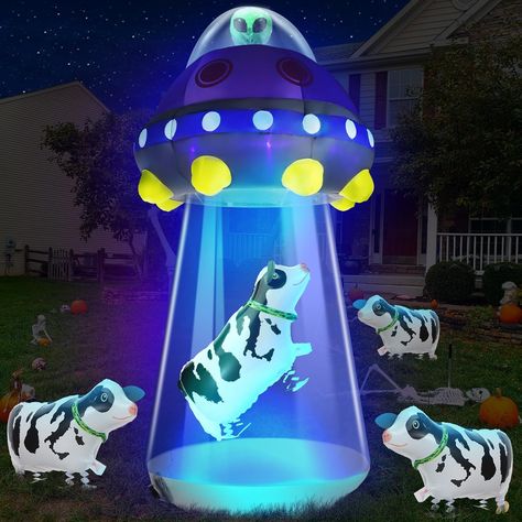 Our Halloween inflatable alien party decoration is suitable for Halloween outdoor decoration, courtyard garden decoration, trick-or-treating event decoration, Halloween night activities, school Halloween activities, Halloween space theme decoration, Halloween masquerade decoration, stage props, birthday party, etc School Halloween Activities, Alien Halloween Decorations, Space Theme Decoration, Cow Balloons, Space Theme Decorations, Inflatable Alien, Masquerade Decorations, Halloween Outdoor Decoration, Decoration Stage