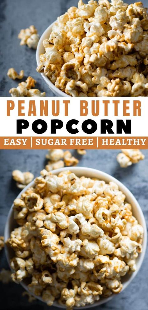 Butter Popcorn Recipes, Peanut Butter Popcorn Recipes, Homemade Popcorn Seasoning, Popcorn Seasoning Recipes, Peanut Popcorn, Popcorn Recipes Easy, Gluten Free Popcorn, Healthy Fast Food Options, Peanut Butter Popcorn