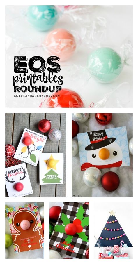 EOS Printables Gift Roundup - A girl and a glue gun Bath And Body Works Soap, Eos Lip Balm, Neighbor Gifts, Soap Gift, Glue Gun, Appreciation Gifts, Easy Gifts, Diy Christmas Gifts, Christmas Printables