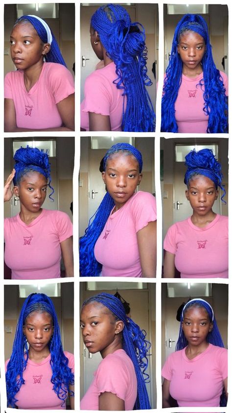 Aesthetic Ways To Style Braids, Ways To Style Braids, Hairstyles For Braids, Style Braids, Short Box Braids Hairstyles, Big Box Braids Hairstyles, Braids Hairstyles For Black Women, Cute Box Braids, Cute Braided Hairstyles