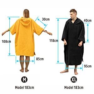 Winthome Changing Bath Robe, Surf Poncho Towel with hooded: Amazon.co.uk: Sports & Outdoors Robe With Hood Pattern, Towel Poncho Diy Free Pattern, Changing Robe Pattern, Diy Surf Poncho, Surf Towel Poncho, Surf Towel Poncho Diy, Surf Poncho Pattern, Bath Robe Pattern, Poncho Diy