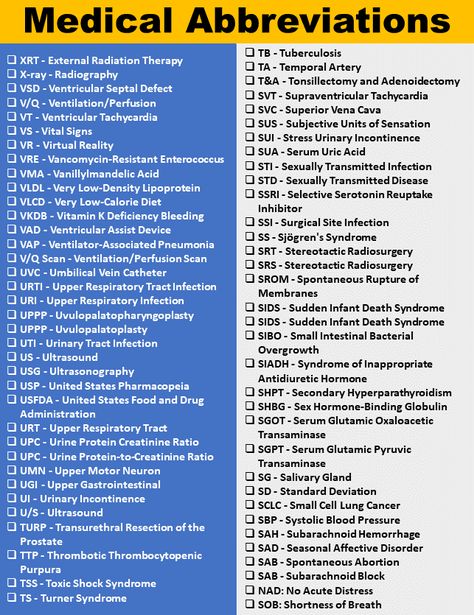 Medical abbreviations play a crucial role in the healthcare industry. Sharing with you a List of Common Medical Abbreviations, These abbreviations are used by medical professionals to communicate efficiently and save valuable time. However, for patients and individuals outside the medical field, understanding these abbreviations can be challenging. In this article, we will provide a ... Read more Medical Abrevations, Medical Conditions List, Medical Abbreviations Nursing, Jobs In The Medical Field, Medical Abbreviations Cheat Sheets, Common Medical Abbreviations, Nursing Terminology, Nursing Abbreviations, Medical Language