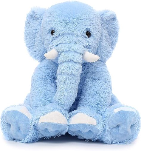 Amazon.com: Toys Studio 19.6 Inch Stuffed Elephant Animal Soft Giant Elephant Plush Gift for Baby, Girls, Boys (Blue) : Toys & Games Wild Animal Toys, Stuffed Elephant, Elephant Plush Toy, Small Dog Toys, Elephant Stuffed Animal, Colorful Elephant, Soft Stuffed Animals, Elephant Plush, Blue Elephant