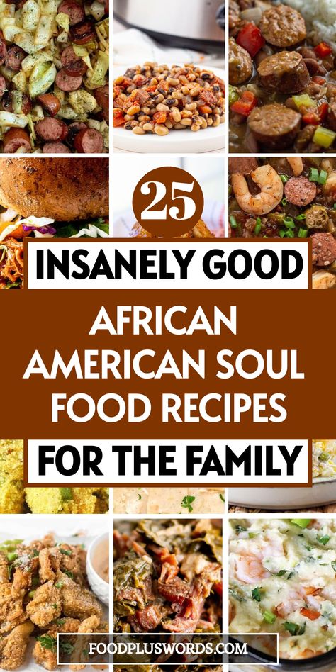 Unite your loved ones for a heartwarming soul food dinner experience this Sunday. Explore a variety of mouthwatering recipes from appetizers to main dishes that will fill your table with warmth and flavor. Delight in the rich heritage of African American cuisine with soulful classics and unique twists. Whether you're planning a cozy family meal or an impressive party spread, these soul food dinner ideas will surely satisfy all cravings. African Dishes Nigerian Food, African Dessert Recipes, Soul Food Dinner Ideas, Sunday Dinner Ideas Soul Food, Nigerian Breakfast, West African Recipes, Dinner Ideas Soul Food, Recipes African, African Food Recipes