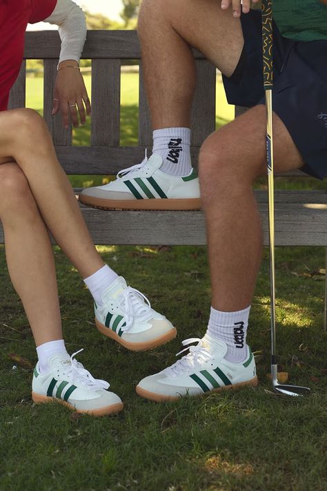 First Look at the Malbon x adidas Samba Golf | Hypebeast Jason Day, Golf Shoe, Womens Apparel, Brand Magazine, Golf Apparel, Adidas Golf, Golf Outfits Women, Golf Sport, Golf Shoes