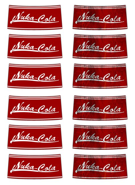 Nuka Cola Label, Fallout Bunker, Fallout Bottle Caps, Fallout Wedding, Fallout Party, Expressive Type, Nuka Cola Quantum, Fallout Nuka Cola, Fallout Props