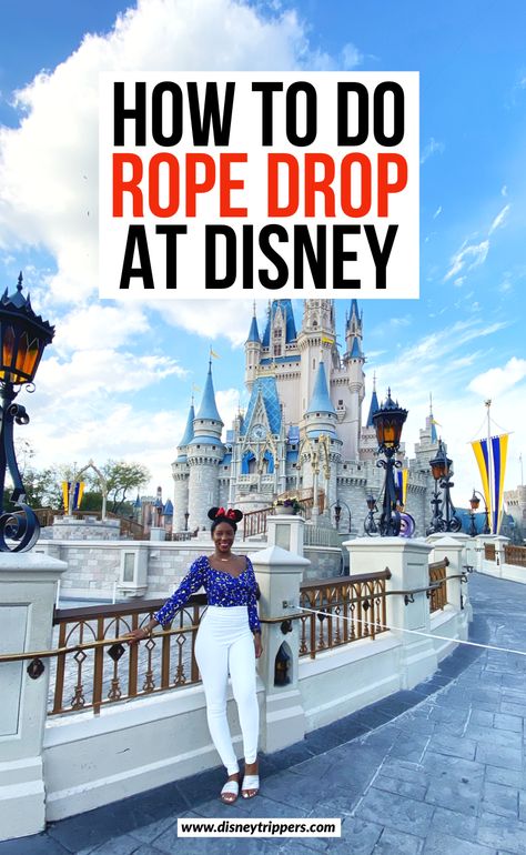 Rope Drop Disney World, Disneyland Rope Drop Strategy, Rope Drop Disneyland 2023, Disney Carribean Beach Resort, Disneyland Essentials, 2023 Vacation, Disney 2025, Disneyland Family, Orlando Trip