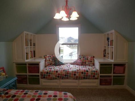 Attic Design Ideas, Attic Bedroom Storage, Slanted Walls, Attic Renovation Ideas, Diy Bedroom Storage, Bedroom Layout, Natural Bedding, Attic Design, Attic Bedrooms