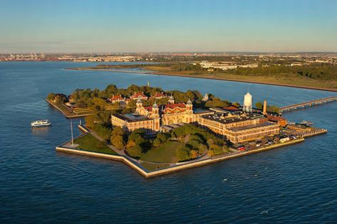 Ellis island N Y C New York Harbor, Ellis Island, Apartment Architecture, Historic Preservation, New York Travel, Unesco World Heritage, Heritage Site, Historical Sites, Us Travel