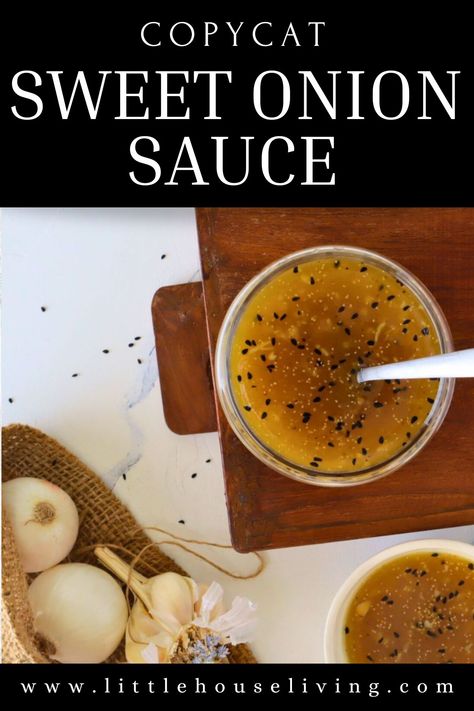 Unlock the secret to a homemade sweet onion dressing that rivals the taste of the original! With this Copycat Sweet Onion Sauce Recipe, you'll experience the delightful combination of savory and sweet that makes this dressing the go-to choice for salads, wraps, and more. Get ready to enjoy the mouthwatering flavors of this delectable sauce! Sweet Onion Sauce Subway, Sauce For Sandwiches, Sweet Dipping Sauce, Onion Sauce Recipe, Sweet Onion Sauce, Sandwiches Chicken, Homemade Ranch Dip, Dipping Sauces For Chicken, Sandwich Sauces