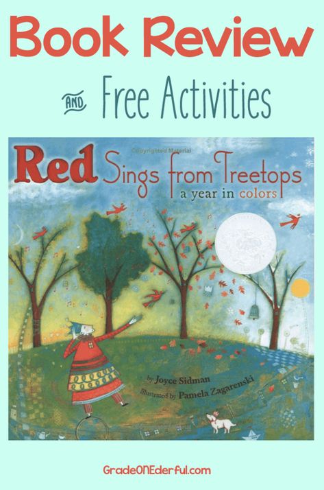 Red Sings from Treetops: A Year in Colors Red Week, Daycare Curriculum, Simple Poems, Rainbow Activities, Classroom Charts, Author Studies, First Grade Resources, First Grade Reading, Kids Create