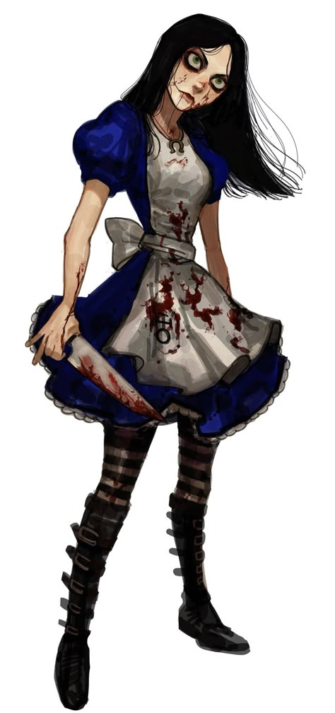 Alice Madness Returns Art, Alice The Madness Returns, Alice In Madness, Alice Asylum, Dark Wonderland, Madness Returns Alice, American Mcgee’s Alice, American Mcgee, Alice In Wonderland Art