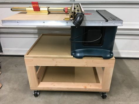 Mobile Base for Bosch RA1181 | Router Forums Bosch Router Table, Bosch Router, Benchtop Router Table, Jobsite Table Saw, Workbench Ideas, Building Extension, Make A Mobile, Things To Build, Table Extension