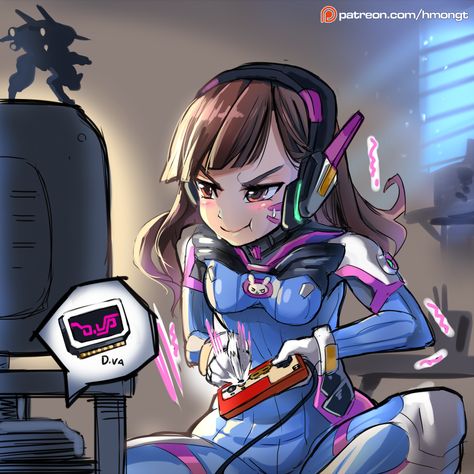 I have been drawing for all my life; just bits and pieces though. I'll just be over here drawing something feel free to look around. D.va Overwatch, Sweet Pictures, Heroes Of The Storm, Overwatch Fan Art, Character Names, Cultura Pop, Gamer Girl, Best Games, Overwatch