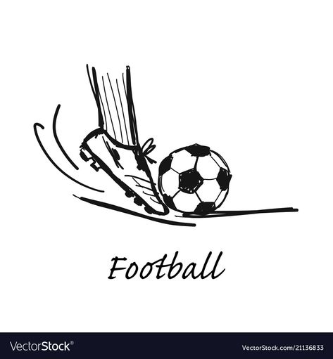 Football Sketch, Aesthetic Soccer, Drawing Ideas Aesthetic, Soccer Silhouette, Cool Drawing Ideas, Football Tattoo, Football Drawing, Sports Drawings, Cool Drawing