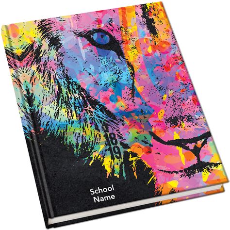 2018-2019 Yearbook Covers: Lion w Color Purple Yearbook Cover, Neon Yearbook Theme, Yearbook Cover Contest Ideas, Neon Yearbook Cover, Yearbook Covers Themes Unique, Yearbook Cover, High School Yearbook Themes Covers, Yearbook Covers Themes, Teaching Yearbook