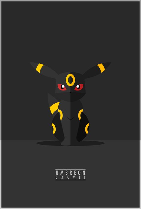 Vector Inspiration: Evolution of Cute Pokemon Minimal Poster Designs Umbreon Wallpaper, Pokemon Kanto, Pokémon Wallpaper, Umbreon Pokemon, Eevee Wallpaper, Umbreon And Espeon, Pokemon Umbreon, Pokemon Backgrounds, Pokemon Eeveelutions