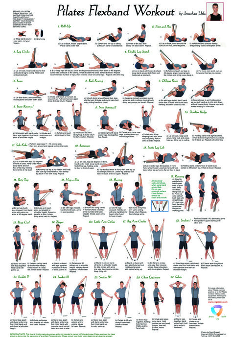 Complete Workout, Illustrated Poster, Pilates Exercises, Pilates Training, Workout Posters, Resistance Band Workout, Fitness Exercises, Resistance Workout, Yoga Exercises